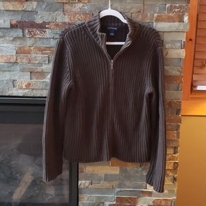 W'S 100% COTTON CARDIGAN SWEATER